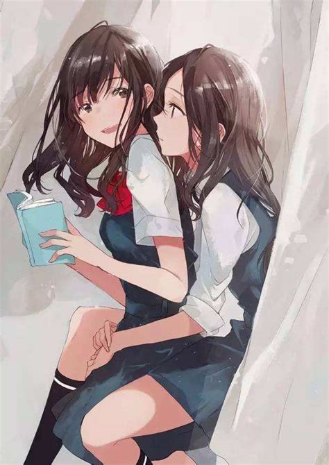 动漫百合高清壁纸！百合间这份细腻的感情你是否感觉得到？|百合|感情|高清壁纸_新浪新闻