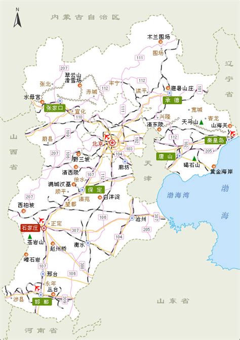 河北城市地图图片