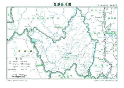 盐源县标准地图 - 凉山州地图 - 地理教师网