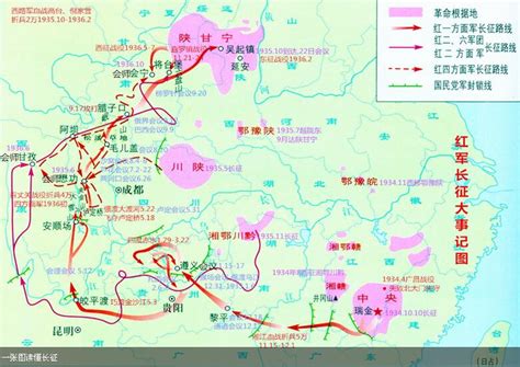 红军路线图图片