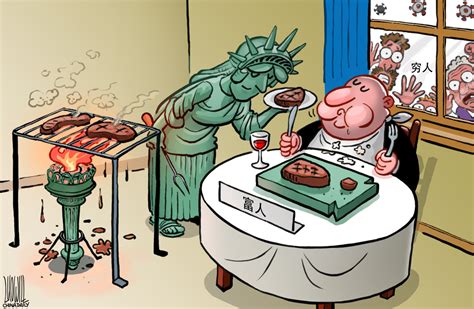 中国日报漫画：揭批美式民主之十可乐_我苏网