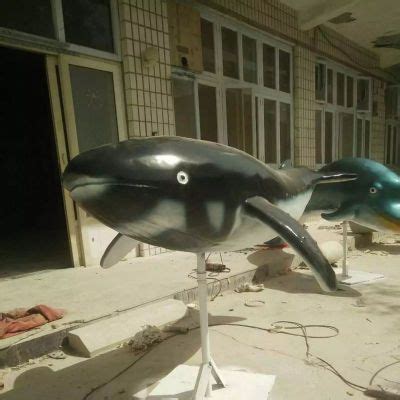 玻璃钢鲸鱼雕塑 (3)-宏通雕塑