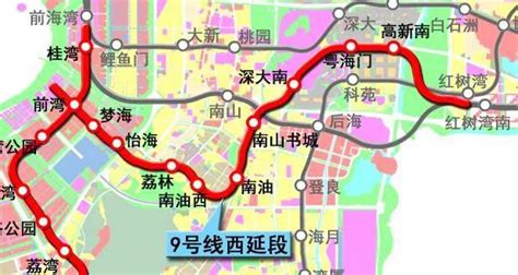 深圳地铁9号线西延段红树湾南站(位置+出口+公交) - 深圳本地宝