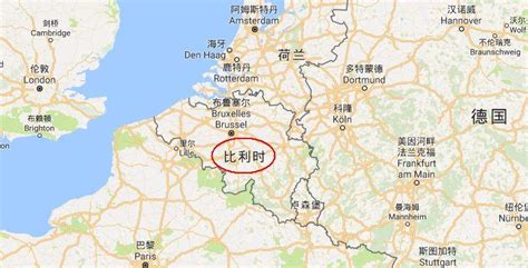 比利时地图图片