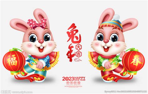 2023兔子吉祥物设计图__PSD分层素材_PSD分层素材_设计图库_昵图网nipic.com