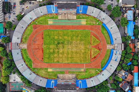 俯瞰武汉新华路足球场高清图片下载-正版图片500944405-摄图网