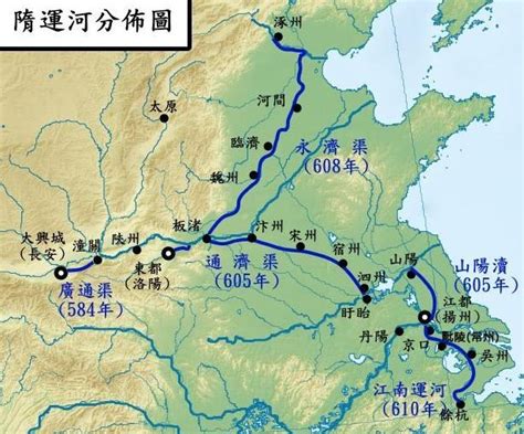 京杭大运河地图图片