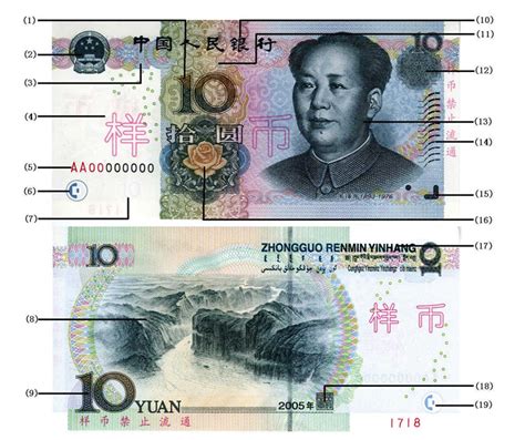 2005年版第五套人民币10元纸币_中国印钞造币