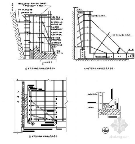 外墙模板与顶板模板安装示意图（多层板）-主体结构-筑龙建筑施工论坛