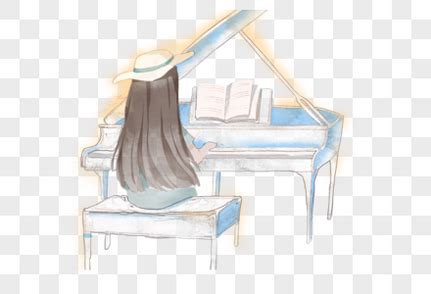 弹钢琴的女子 - 堆糖，美图壁纸兴趣社区