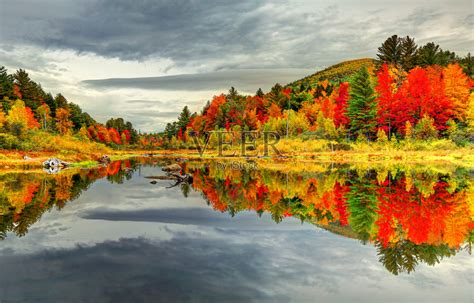 新罕布什尔州白山中的秋影照片摄影图片_ID:309544335-Veer图库