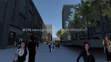 居民小区,商场_其他建筑模型下载-摩尔网CGMOL