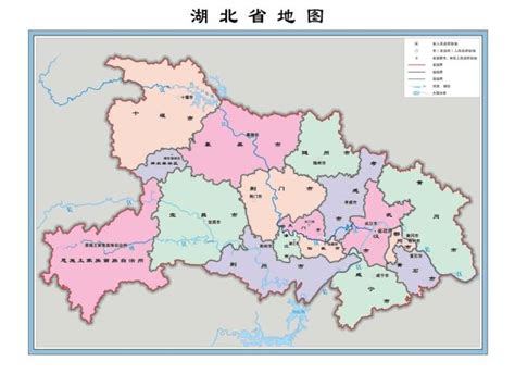 湖北省高清地图图片