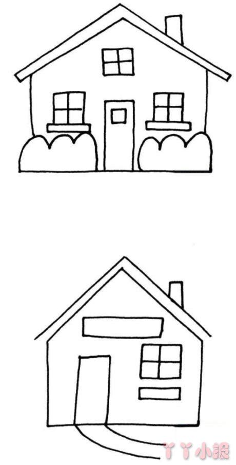乡村的小房子的简笔画怎么画带步骤简单又好看 - 丫丫小报