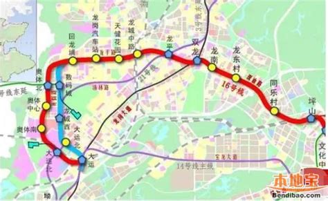 深圳地铁16号线龙岗段走向、站点分布抢先看- 深圳本地宝