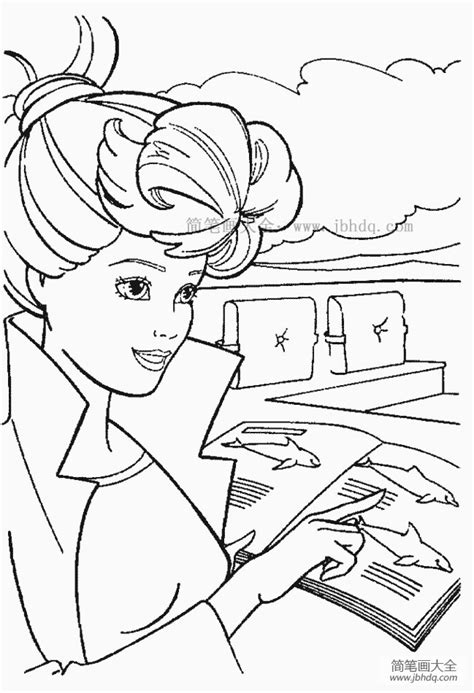 动漫人物芭比公主简笔画图片 - 学院 - 摸鱼网 - Σ(っ °Д °;)っ 让世界更萌~ mooyuu.com