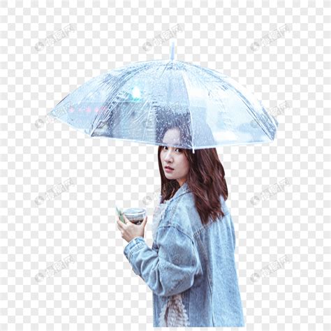 撑伞女生头像温柔