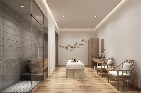 日式美容院设计 - 效果图交流区-建E室内设计网