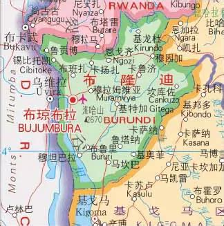 布隆迪地图图片