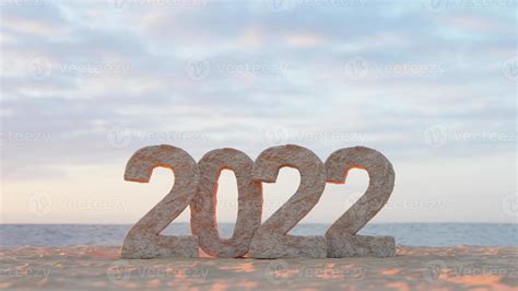 Happy New Year Background. Start to 2022. 3D illustration 5000906 Stock ...