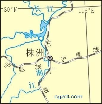 中国主要铁路枢纽－株洲_中国地理地图_初高中地理网