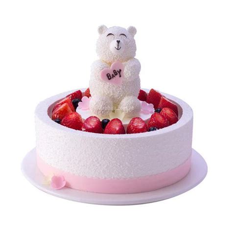 【粉色小熊馒头蛋糕的做法步骤图，怎么做好吃】海子苘箐_下厨房