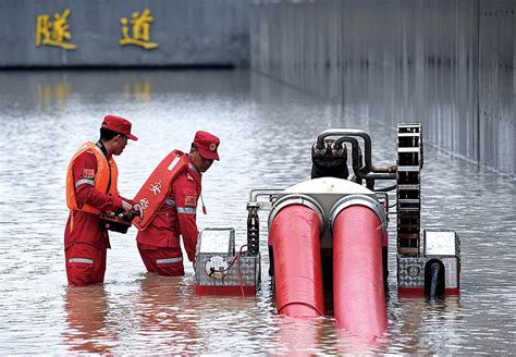 多图直击郑州市区 特大暴雨致道路积水严重|河南省|郑州市|防汛_新浪新闻