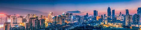武汉城市夜景金融街全景高清图片下载-正版图片500588269-摄图网