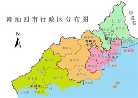 潮州市标准地图