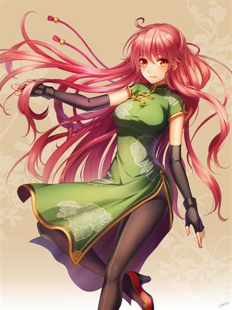 旗袍甜美女生头像动漫版