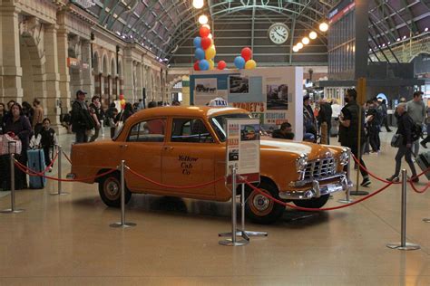 FC Holden Taxi #1196 displayed on the Sydney Central station concourse ...