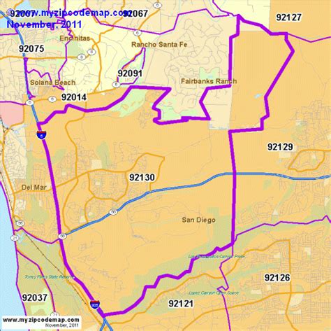 Zip Code Map of 92130 - Demographic profile, Residential, Housing ...