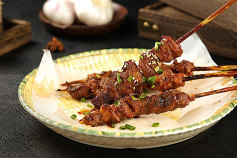 红柳羊肉串,中国菜系,食品餐饮,摄影,汇图网www.huitu.com
