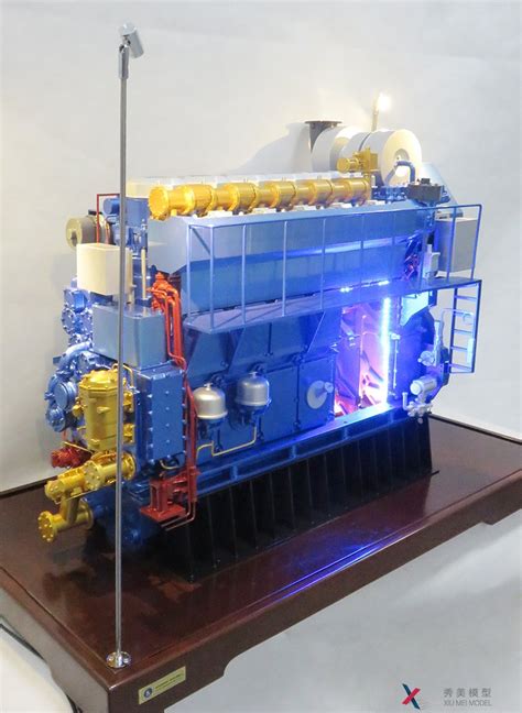ACD320DF双燃料发动机--安庆中船柴油机有限公司|工业机械设备模型制作案例效果展示-秀美模型-上海秀美模型设计制作公司