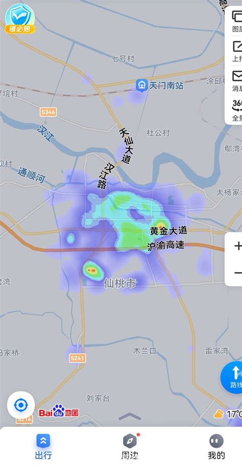 仙桃、天门城区热力图对比_襄河茶馆_江汉热线