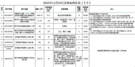 2022年11月24日竞价标的信息-威宁投资集团