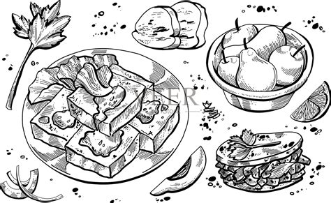 25做豆腐的简笔画 制作豆腐的简笔画 | 抖兔教育