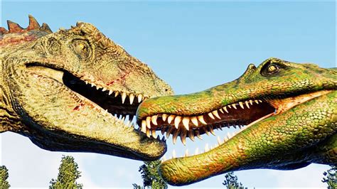 暴虐霸王龙对比南方巨兽龙，到底哪种恐龙实力更强