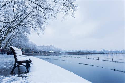 小雪节气白色风景唯美壁纸图片大全_配图网