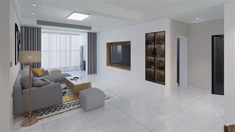 现代简约与原木风结合-室内家装设计方案效果展示_观小白-站酷ZCOOL