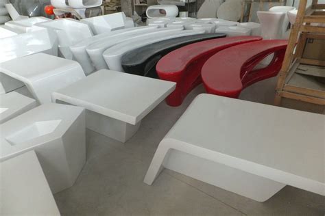玻璃钢休闲家具 创意六边形桌椅组合 玻璃钢厂家 - 惠州市纪元园林景观工程有限公司