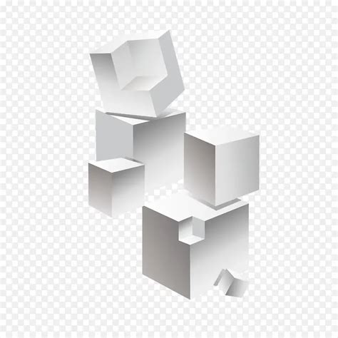 矢量大小空间白色立体方体PNG图片素材下载_图片编号9682814-PNG素材网
