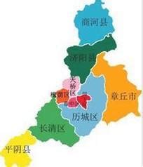 济南市行政区划图图片