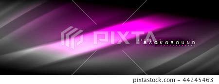 Neon glowing fluid wave lines, magic energy... - Stock Illustration [44245463] - PIXTA