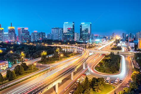 北京马甸桥夜景高清图片下载-正版图片500627477-摄图网