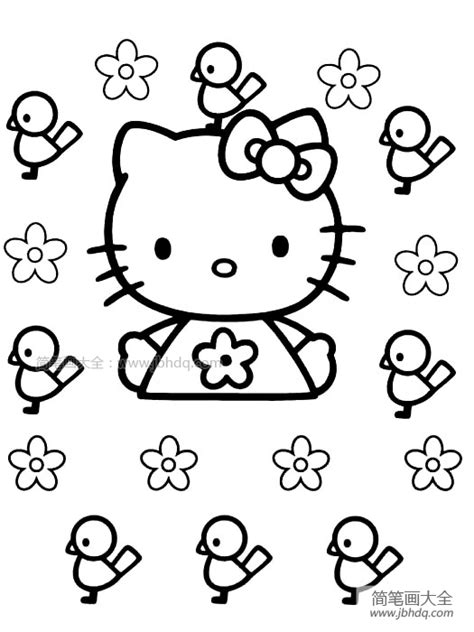 hello kitty简笔画图片 - 学院 - 摸鱼网 - Σ(っ °Д °;)っ 让世界更萌~ mooyuu.com