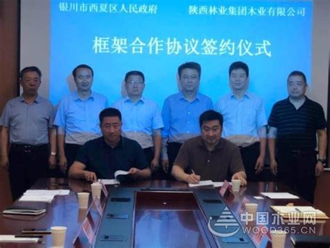 西夏区政府与陕西林业集团举行进境木材产业园项目签约仪式-木业网
