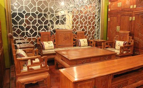 红木家具缅甸皇冠沙发大果紫檀中式客厅实木宝座沙发椅组合_虎窝淘