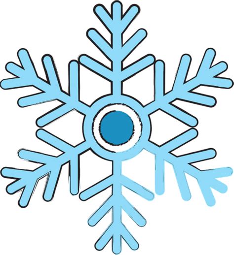 冬季雪花符号 Snowflake Winter Symbol素材 - Canva可画
