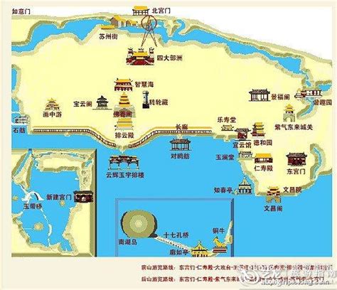 颐和园地图 - 图片 - 艺龙旅游指南